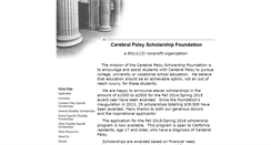 Desktop Screenshot of cerebralpalsyscholarship.org